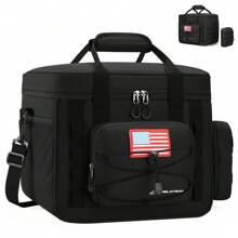 Maelstrom Tactical Lunch Box, Insulated Lunch Bag For Men, Large Durable Leakproof Cooler Bag With Detachable MOLLE Bags, Modern Lunch Tote For Adult Women Work,Picnic,14 L - Black - View 1