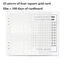 1 Book 100 Days Couples Savings Challenge Cash Savings Notebook Magnetic Closure Challenge Manual Flipbook - Multicolor - View 8