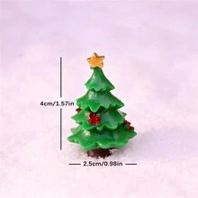1pc Người tuyết Giáng sinh thu nhỏ Cảnh tuyết Trang trí, Trang trí phòng Ông già Noel bằng nhựa, Giáng sinh - Nhiều màu - Xem 38