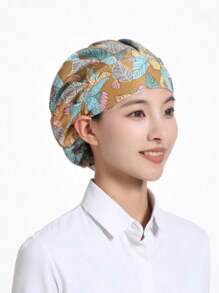 1 pieza Gorra de chef ajustable unisex - Accesorio de cocina cómodo y duradero - Gorra antipolvo elástica para panaderos y profesionales de cocina - Diseño elegante de talla única