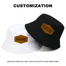 [定制] 1标签定制男女皆宜的渔夫帽，个性化内容定制，时尚新潮