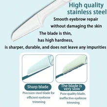 3pcs Foldable Eyebrow Trimmer Kit With Guard, Includes Storage Case, For Women Facial Hair Removal - Multicolor - View 4