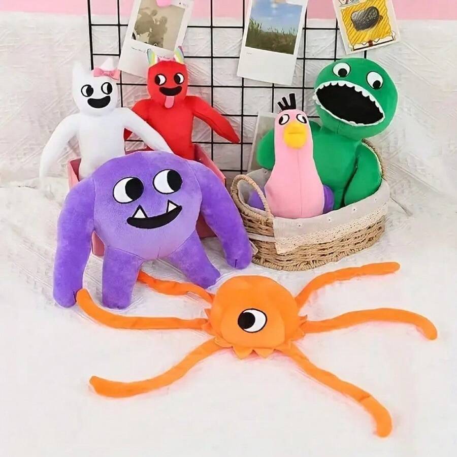 1pc Plush Doll Octopus Monster Cartoon Game Plush Toy Birthday Gift Christmas Gift - Home Decor - Room Decoration - Multiple Options - Multicolor - View 1