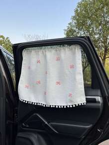 1pc Baby Car Sun Shade, Heat Insulation, Sunshade Curtain, Car Sunshade Pullcord