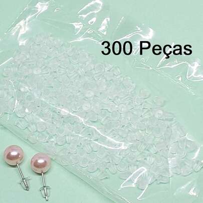 Tarrachas de Silicone para Brinco de Pérola e Argola