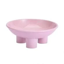 新款宠物碗，陶瓷高脚猫碗，开口大，三脚设计保护颈部，猫/狗食碗 - 彩色 - 查看 7