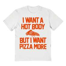 Haywood & Main Pizza Body  Unisex Graphic Cotton Short-Sleeve T-Shirt