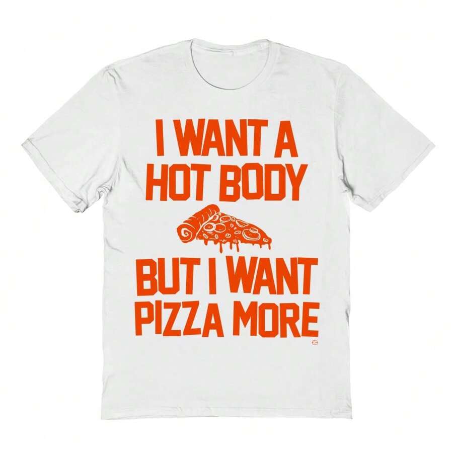 Haywood & Main Pizza Body  Unisex Graphic Cotton Short-Sleeve T-Shirt