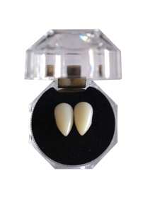 1 Pair Halloween Vampire Zombie Fake Teeth, Funny Fake Teeth Toy, Party Fake Teeth, Fang Makeup, Ball Fake Teeth Accessory - White - View 10