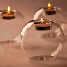 1PC Crystal Glass Candle Holder, Christmas Decoration, Table Candle Holder, Romantic Wedding Bar Party Home Decoration, Room Decoration Gothic Style