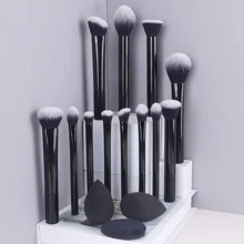Bộ 12 cọ trang điểm đa năng - Cọ phấn, Cọ má hồng, Cọ nền, Cọ phấn mắt, Cọ tạo khối + Mút trang điểm góc cạnh, Mút trang điểm tròn, Mút trang điểm màu đen, Bộ cọ, Bộ cọ trang điểm, Bộ cọ trang điểm, Bộ trang điểm hoàn chỉnh, Bộ cọ trang điểm, Bộ trang điểm hoàn chỉnh, Bộ cọ, Bộ cọ trang điểm, Bộ quà tặng trang điểm, Bộ - màu đen - Xem 9