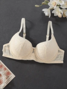 Koronkowy seksowny biustonosz push-up dla kobiet z fiszbinami