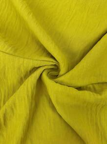 女士纯色褶皱阔腿休闲连体裤，宽松版型，秋季