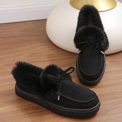 New Fashionable Thick Sole Waterproof Warm Retro Autumn/Winter Couple Snow Boots Short