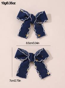 2 件女孩蝴蝶结发夹