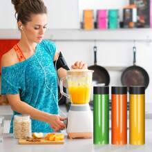 6 Packs 13.6 OZ (400 Ml) Clear PET Plastic Juice Bottles With Black Lids- Plastic Smoothie Bottles Ideal For Juice, Milk And Other Beverage,Empty Plastic Juice Bottles With Leak-Proof Caps Clear Water Bottle, For Outdoor, Camping