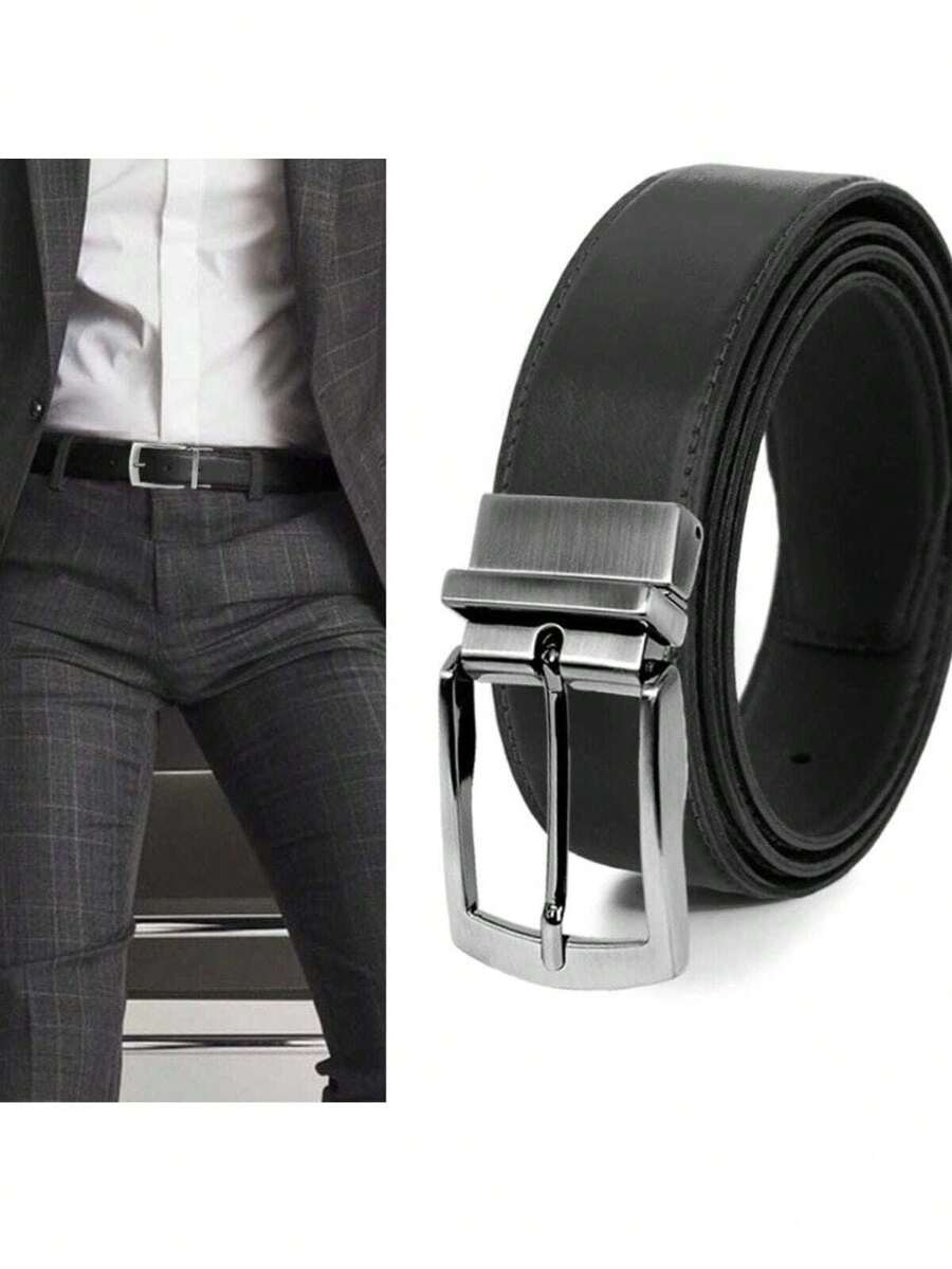 Belts For Men Casual For Daily Wear - Perfect As A Gift For Friend - 黑與白 - 查看 1