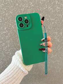 简约高端纯色护眼防摔手机壳，适用于 16、11、12、13、14、15、XR、13 Pro Max、7 Plus、16 Plus、16 Pro Max、13 Pro、14 Plus、15 Pro Max、16、16 Pro Max 防水防震防刮 - 綠色 - 查看 2