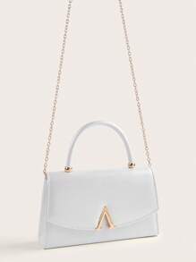 大容量优雅晚宴手拿包，闪亮女士手提包，时尚翻盖设计，尽显奢华质感，完美适用于各种盛大场合，是婚礼和派对活动的理想配饰。