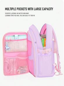 Cute Fashionable Backpacks With Fridge Opening Style Lightweight Soft Anti Water Splashing Breathable Backpack For Girls, Ladies, Boys, Perfect For Casual, Trip, Leisure, School, Study
