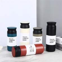 1pc Japanese Style Vacuum Original Harajuku Coffee Cup, Portable Creative Coffee Cup, 500ml/17.59oz Or 350ml/12.31oz, Select Your Preferred Size Back To School