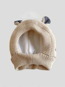 Baby Hats 1-3 Years Boys Girls Cute Ears Bonnet Winter Warm Thicken Caps Children's Earflap Hat Kids Winter Beanies Cap - Hedging Cap - View 7