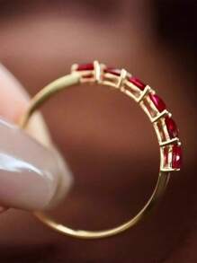 0.8ct Genuine Pigeon Blood Ruby Solitaire Ring In  Diamond