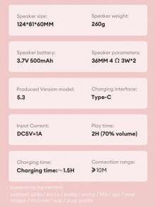 MA-C40便攜式戶外低音炮無線揚聲器，具有3D聲音、彩色燈光效果、TF卡插槽、可連接，創意設計 - 白色 - 查看 8