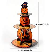 1pc Halloween Cake Stand Decoration Prop Ghost Scene Atmosphere Decor Sweet Table Display Wedding Decor Wedding Party Supplies Wedding Decorations Wedding Accessories Wedding Cake Stand Halloween Halloween Decor Halloween Decorations Halloween Home Halloween Party Halloween Party - Multicolor - View 5