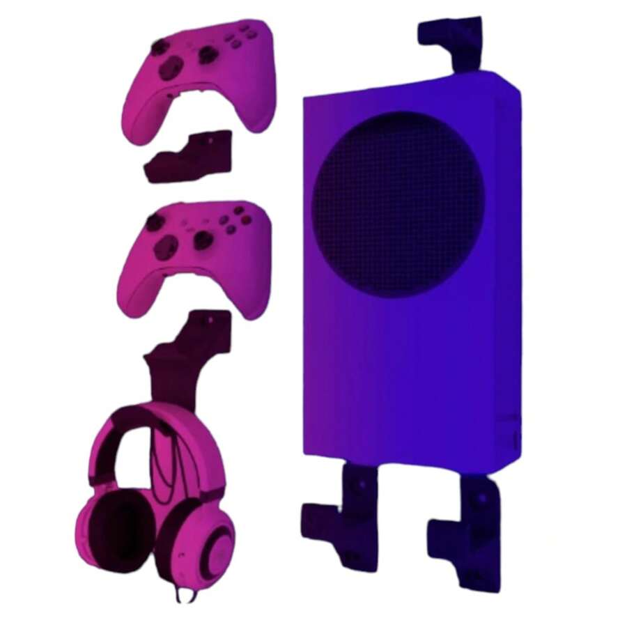 Game Console Stands - Black - View 1