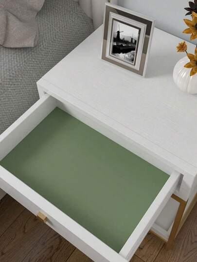 Roll Matte Groen Peel Stick Wallpaper Thickened Self Adhesive Sage Contact Paper Waterproof Removable Vinyl Textured Shelf Liner Cabinet Bedroom view 6