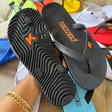 Men Flip Flops & Slides - 黑色 - 查看 1