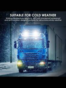 Set Faros auxiliares 20 LED cuadrados de luz para coche moto 60w universales 2 uds - Negro - Ver 5