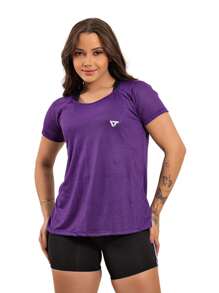 Kit 5 Women's Blouse Fitness Dry Fit Academia Long Line - màu đen - Xem 3