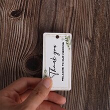 Pack Of Customized Gift Tags, With String, Modern Simple Wedding Favor Tags 1.7 X 3.5 Inches,Christmas