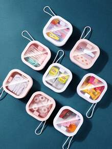 2pcs/1pc Portable Travel Transparent Dust-Proof Plastic Storage Box Pill Box Pill Case Pill Organizer Pill Container For Travel Outdoor For Men And Women Student Travel Accessories Dorm Essentials Travel Essentials Travel Organizer For Beach Summer Vacation Back To School School Supplies Holiday Camping Holiday Essentials Mini Perfume For Women Perfume For Men Perfume Bottle
