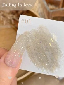 MIANEL 12ML 粉色蓝色白色绿色系列带爆炸闪光凝胶指甲油，2025 新款流行云锦钻石凝胶油指甲油指甲胶美甲用品棕色指甲万圣节指甲圣诞指甲秋季指甲绿色指甲粉色指甲白色指甲红色指甲需要 UV 指甲灯干燥，适合美甲沙龙使用和 DIY 美甲用品 - 彩色 - 查看 28