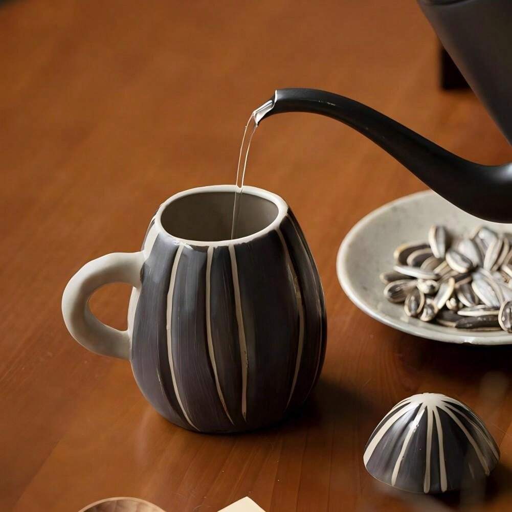 Taza Divertida De Cerámica De 14 Onzas,Flor Botánica Floral Flor Flor Ed Tema Natural Ramas Patrón.R Imprimir,apta Para Lavavajillas, Regalos De Computadora,regalos Geek Para Hombres, Taza De Ciencia