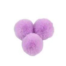 3pcs Real Rex Rabbit Fur Pompom Balls 6cm Soft Pompones Fluffy Plush Crafts Diy Pom Poms Ball Furball Home Decor Garment Hat Accessories Sewing Supplies