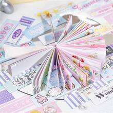 YUXIAN 50张/本迷你贴纸书，甜心糖果系列，韩国Ins风小动物和甜点风格贴纸，剪贴簿用品，装饰笔记本相框手机壳水杯垃圾杂志文具盒拼贴装饰 - 彩色 - 查看 3