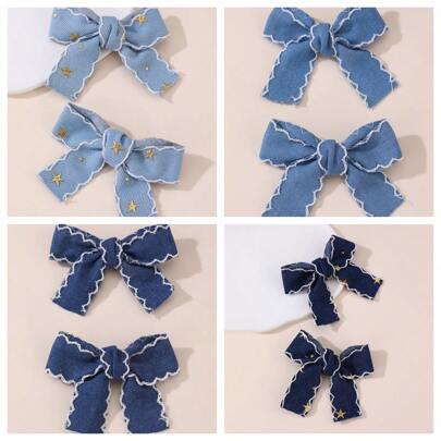 2 件女孩蝴蝶结发夹