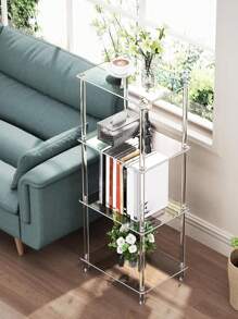1 Bộ Sắp Xếp Bàn Bên Vuông Acrylic Lớn Cho Phòng Khách - trắng - Xem 3