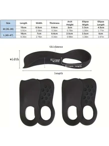 1 双软足弓支撑缓冲增高鞋垫，采用 3D 减震结构，透气耐用 - 彩色 - 查看 6