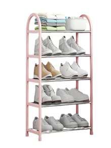 SHOE RACK 5 Tiers Multipurpose 10 Pairs Portable Shoe Organizer GALERIADDD New Good Quality From 2025 - 粉紅色的 - 查看 3