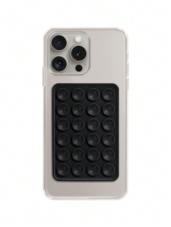 1pc Silicone Suction Cup Square Single-Sided Silicone Suction Cup Multi-Functional Mobile Phone Leather Case Silicone Mobile Phone Suction Cup Holder Compatible With IPhone, Android Phone, Gift For Birthday, Family, Friends Phone Holder, Phone Stand, Phone Accessories