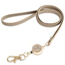 1pc Retractable Badge Reel, Women PU Leather Long Lanyard Cord, Sturdy ID Card Holder, Key Nurse Teacher Security Clip, Personalized Initial Gift Keychain Charms Gifts For Women Purse Chain Purse Charms