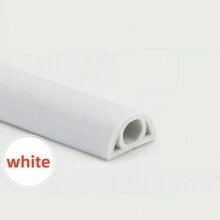 3mX2cm Floor Cable Cover PVC Cord Protector Self-Adhesive Power Cable Protector Extension Electric Wire Duct Slot Cable Manage