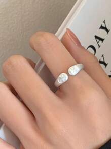 1pc Summer Broken Ice Blue Butterfly Open Ring