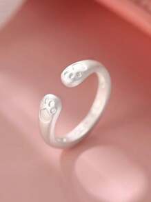 1pc Summer Broken Ice Blue Butterfly Open Ring