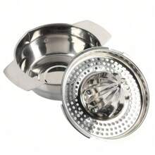 Stainless Steel Manual Juicer, Handheld Fruit Lemon Orange Squeezer Press, Compact Portable Design